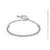 Image 2 : 1 CTW Round Diamond Single Row Bolo Bracelet 10kt White Gold - REF-77M9A