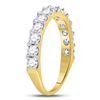 Image 3 : 1 CTW Round Diamond Single Row Ring 14kt Yellow Gold - REF-83M9A