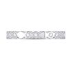 Image 3 : 1/8 CTW Round Diamond Machine-Set Ring 14kt White Gold - REF-21R5H