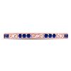 Image 2 : 1/6 CTW Round Blue Sapphire Flourished Stackable Ring 10kt Rose Gold - REF-11T9K