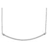 Image 1 : 1/4 CTW Round Diamond Curved Slender Bar Pendant 10kt White Gold - REF-24W3F