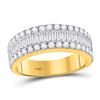 1 & 1/2 CTW Baguette Diamond Fashion Anniversary Ring 14kt Yellow Gold - REF-95A9N