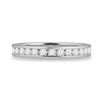 Image 2 : 1 CTW Round Diamond Eternity Wedding Ring 14kt White Gold - REF-83R9H