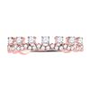 Image 2 : 1/3 CTW Round Diamond Stackable Ring 10kt Rose Gold - REF-24K3R