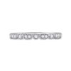 Image 2 : 1/8 CTW Round Diamond Stackable Ring 10kt White Gold - REF-14X4T