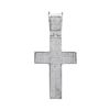 Image 1 : 1 CTW Mens Round Diamond Cross Charm Pendant 10kt White Gold - REF-60W3F