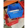 Image 2 : 5 RED AND BLUE IKEA CRATES