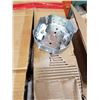 Image 2 : CASE OF ELECTRICAL 4 INCH OCTAGON CEILING FAN BOXES AND COVERS