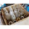 Image 4 : 2 BOXES OF VINTAGE MILK BOTTLES AND BEER PINT GLASSES