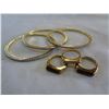 Image 2 : 4 TRAYS OF JEWELLERY - NECKLACES, RINGS, WATCH, ETC