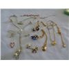 Image 3 : 4 TRAYS OF JEWELLERY - NECKLACES, RINGS, WATCH, ETC