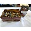 Image 1 : 2 TINS OF WATCHES, PINS, ETC