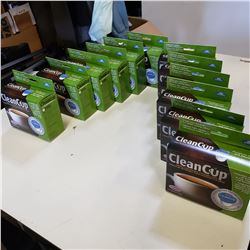 12 BOXES OF NEW KEURIG MACHINE CLEANING PODS RETAIL $10.99 EACH