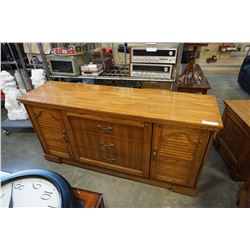 OAK 3 DRAWER SERVER