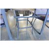 Image 8 : BRAND NEW 3 PIECE STEEL WICKER ROCKING CHAIR SET W/ GLASS TOP END TABLE - RETAIL $699
