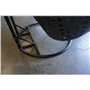 Image 8 : BRAND NEW MODERN RATTAN OUTDOOR DOUBLE HANGING CHAIR W/ CHARCOAL CUSHIONS - RETAIL $1799 AND RATED F