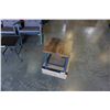 Image 2 : 2 BRAND NEW THICK TOP INDUSTRIAL LOOK ENDTABLES - RETAIL $149EA