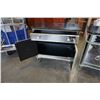 Image 8 : PAIR OF 1 DRAWER MIRRORED END TABLES W/ STONE TOPS