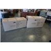 Image 2 : BRAND NEW GREY FABRIC SECTIONAL SOFA, WITH PULL OUT BED, AND STORAGE CHAISE, NEW IN BOX, RETAIL $189
