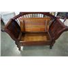 Image 3 : CARVED HALLWAY BENCH W/ STORAGE