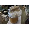 Image 1 : BARREL OF GREY WOOL YARN
