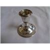 Image 3 : BIRKS STERING HAND MIRROR, CANDLE STICK, AND STERLING AND CRYSTAL SALT AND PEPPER SHAKERS