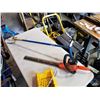 Image 2 : ELECTRIC HEDGE TRIMMER AS IS, GARDEN CLAW, AND MITRE SAW W/ BOX