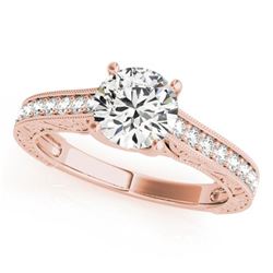 1.07 ctw Certified VS/SI Diamond Ring 18k Rose Gold
