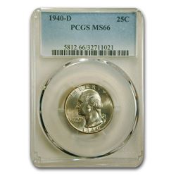 1940-D Washington Quarter MS-66 PCGS