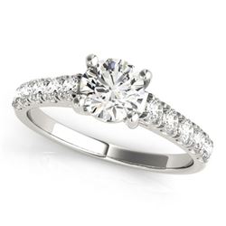 2.1 ctw Certified VS/SI Diamond Ring 18k White Gold