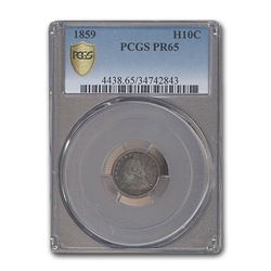 1859 Seated Liberty Half Dime PR-65 PCGS