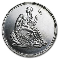 1 oz Silver Round - Seated Liberty Dollar