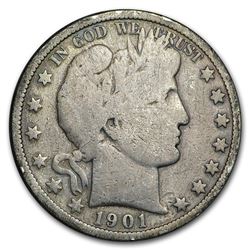 1901-S Barber Half Dollar Good