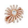 Image 3 : 1.5 ctw Diamond Ring 18K Rose Gold