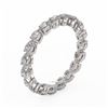 Image 2 : 2.66 ctw Pear Cut Diamond Eternity Ring 18K White Gold