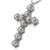 Image 3 : 2 ctw Diamond Designer Cross Necklace 18K White Gold