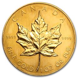 1987 Canada 1 oz Gold Maple Leaf BU