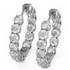 Image 1 : 7.28 ctw Diamond Designer Earrings 18K White Gold