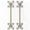 Image 2 : 4.42 ctw Marquise Diamond Designer Earrings 18K Yellow Gold