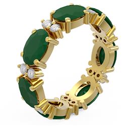 8.62 ctw Emerald Ring 18K Yellow Gold