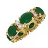 Image 3 : 8.62 ctw Emerald Ring 18K Yellow Gold