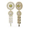 Image 2 : 6.65 ctw Fancy Yellow Diamond Earrings 18K Yellow Gold