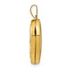 Image 2 : 14k Yellow Gold Scrolled Love you always Heart Locket - 24 mm
