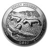 2017 5 oz Silver ATB Effigy Mounds National Monument, Iowa