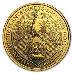 2019 Great Britain 1/4 oz Gold Queen's Beasts The Falcon