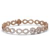 Image 1 : 7.5 ctw Pear Cut Diamond Designer Bracelet 18K Rose Gold
