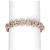 Image 1 : 22.5 ctw Morganite & Diamond Bracelet 18K Rose Gold