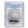 Image 1 : 2014 China 1 oz Silver Panda MS-70 PCGS
