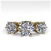 Image 1 : 2 ctw Past Present Future Certified VS/SI Diamond Ring 18k Yellow Gold
