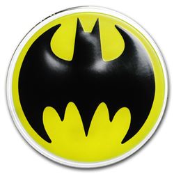 2019 Barbados 3/4 oz Silver $1 The Bat Signal„¢